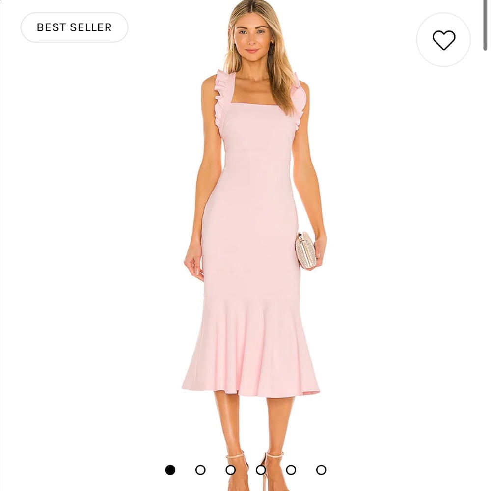 Likely || Hara Midi Dress in Rose Shadow Pink 6 NWT